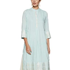 BIBA Women YARNDYED Mix and Match(Summer S14711_Aqua Blue_32) dress material - Bailly - Premium Dress Materials for Every Occasion