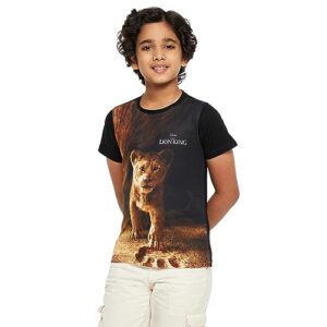 wear your mind Boy's Regular Fit T-Shirt Brown 7 Years-8 Years dress material - Bailly - Premium Dress Materials for Every Occasion