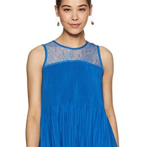 Vero Moda Women's Plain Loose fit Top (2039922004_Strong Blue Large) dress material - Bailly - Premium Dress Materials for Every Occasion