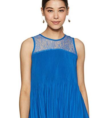 Vero Moda Women's Plain Loose fit Top (2039922004_Strong Blue Large) dress material - Bailly - Premium Dress Materials for Every Occasion