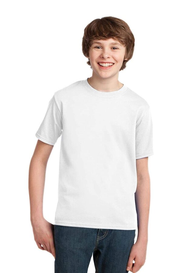 WearIndia Graphic Regular Fit Plain/Solid T Shirt for Boys_White dress material - Bailly - Premium Dress Materials for Every Occasion