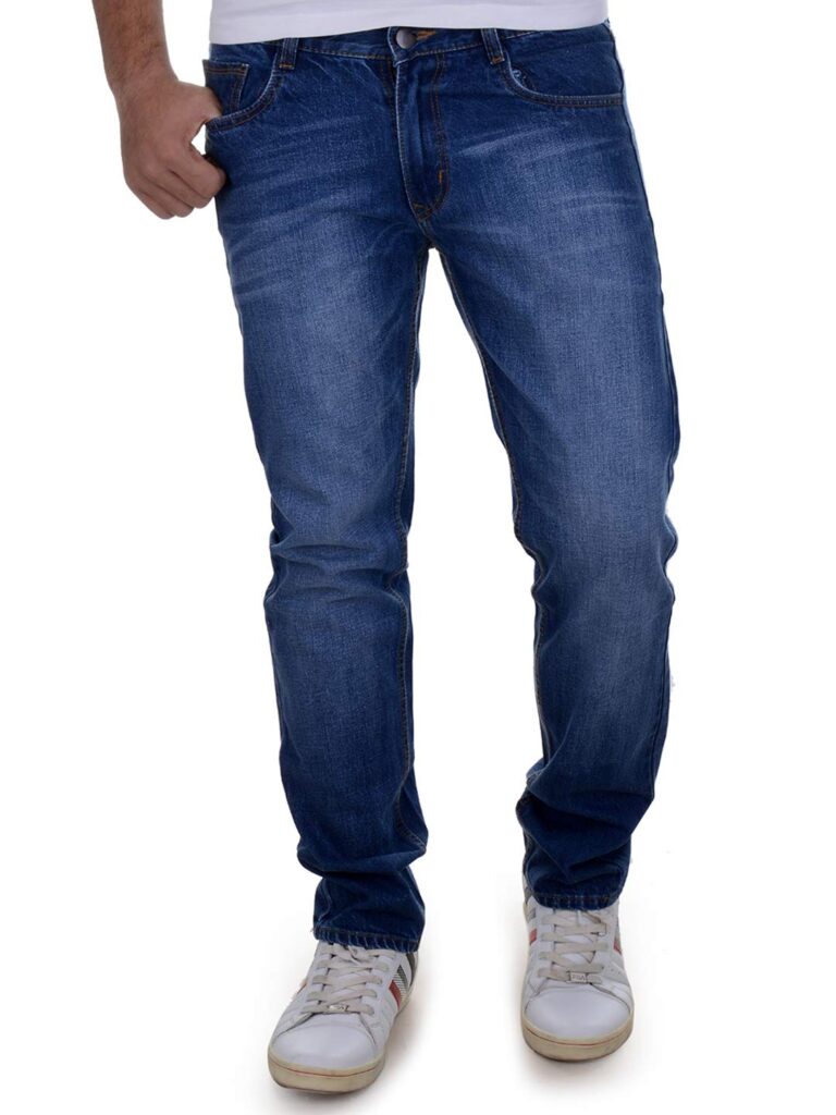 Men's dark blue jeans