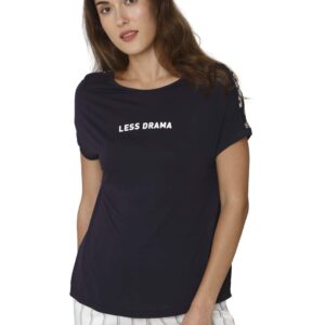Vero Moda Women's Regular fit T-Shirt (2054128001_Navy Blazer XS) dress material - Bailly - Premium Dress Materials for Every Occasion