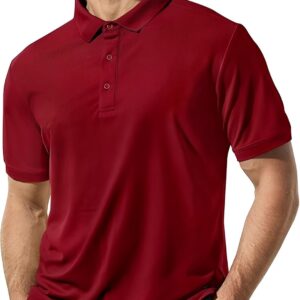 BIRDBRID Men's Classic Polo T-Shirt, Men's Clothing, Men's Cotton Polo, Slim fit Polo Shirt, Polo Shirt for All-Day Comfort, Maroon, Medium, Available in Single dress material - Bailly - Premium Dress Materials for Every Occasion