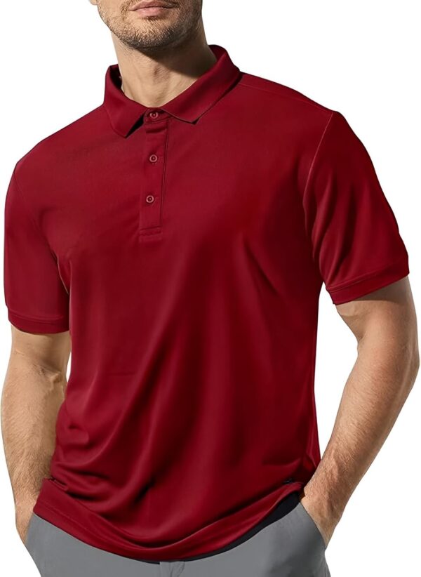 BIRDBRID Men's Classic Polo T-Shirt, Men's Clothing, Men's Cotton Polo, Slim fit Polo Shirt, Polo Shirt for All-Day Comfort, Maroon, Medium, Available in Single dress material - Bailly - Premium Dress Materials for Every Occasion