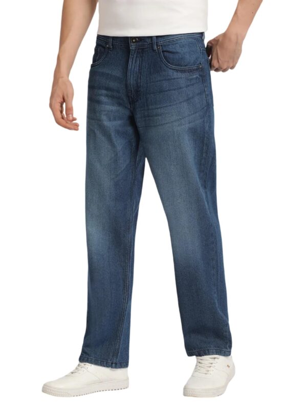 London Hills Men Regular Fit Jeans || Men Jeans Pants || Denim Jeans || Baggy Jeans For Men Blue dress material - Bailly - Premium Dress Materials for Every Occasion