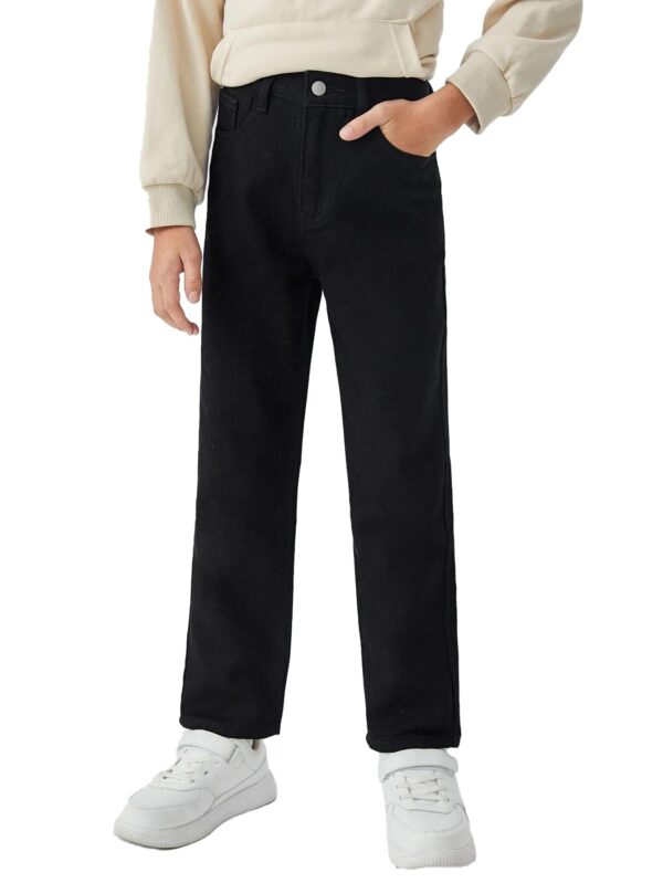KOTTY Boys Regular Fit Cotton Lycra Blend Solid Jeans Oil Black dress material - Bailly - Premium Dress Materials for Every Occasion