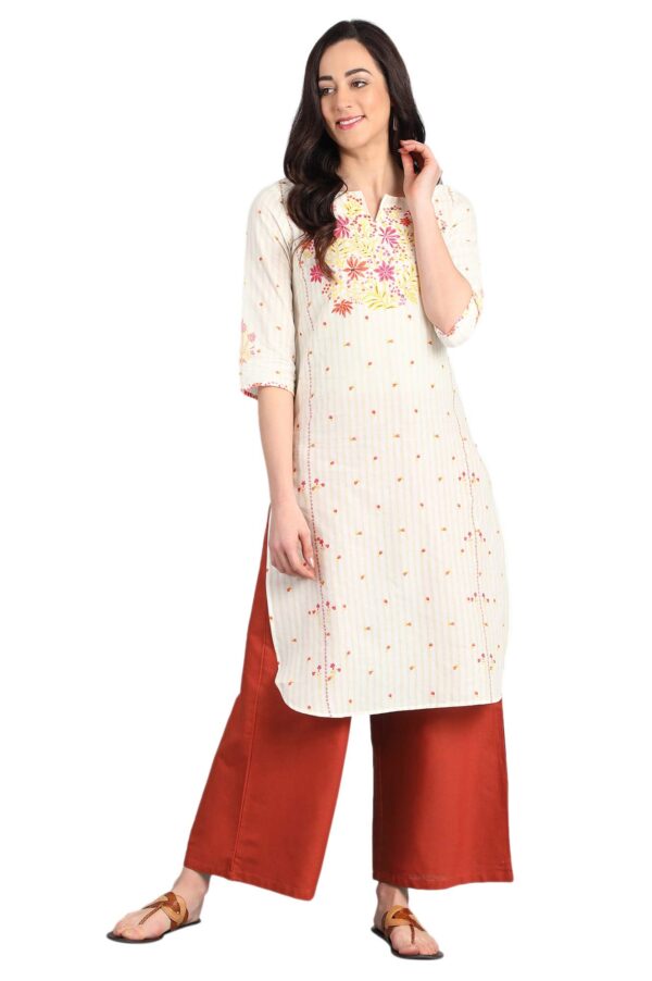 W for Woman Women's Pants (19FEW60234-211554_Red_M (10)) dress material - Bailly - Premium Dress Materials for Every Occasion