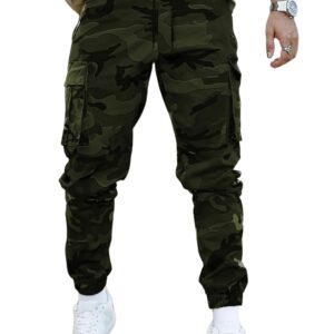 Lymio Men Cargo || Men Cargo Pants || Men Cargo Pants Cotton || Cargos for Men (Army) (M, Green) dress material - Bailly - Premium Dress Materials for Every Occasion