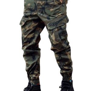 Lymio Men Mid Rise Cargo || Cargo Pants Cotton || Cargos (Army-04-M) Green dress material - Bailly - Premium Dress Materials for Every Occasion