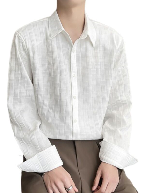 Leriya Fashion Men's Regular Fit Shirt (LF-MS-6160_White dress material - Bailly - Premium Dress Materials for Every Occasion