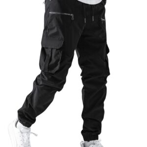 Lymio Men Cargo Pants Cotton || Cargos for Men || Cargo Pants (Cargo-35-Black-2XL) dress material - Bailly - Premium Dress Materials for Every Occasion