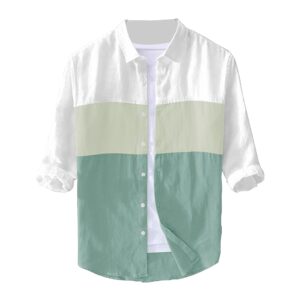 BE ACTIVE Men's Casual 100% Cotton Solid Regular Fit Shirt || Casual Shirts for Men || Men Casual Shirt || Casual Wear Shirts (Cpl0133-1-S) Green dress material - Bailly - Premium Dress Materials for Every Occasion