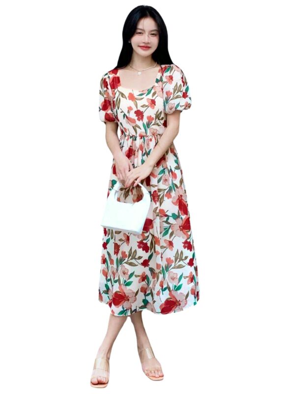 GRECIILOOKS Rayon Fit and Flare Below The Knee One Piece Maxi Bodycon Dresses Midi Dress for Women (GL-WD1208_Beige_M) dress material - Bailly - Premium Dress Materials for Every Occasion