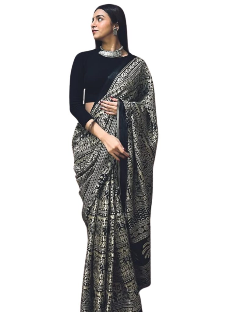 kalamkari print saree