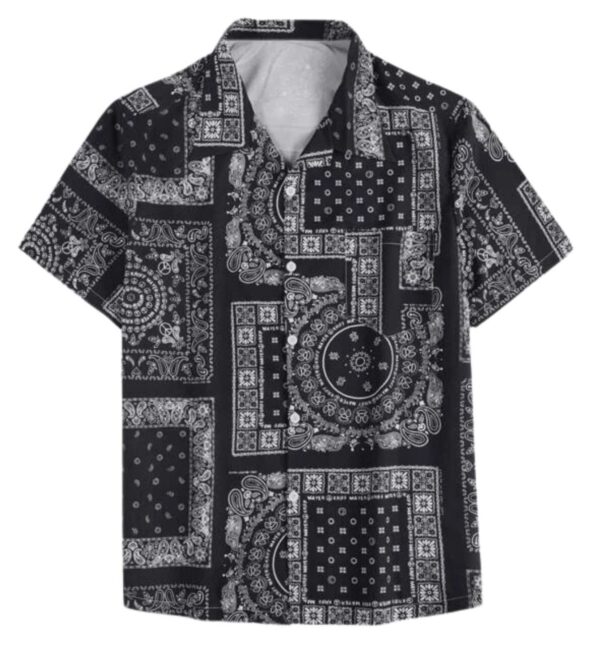 DHRUVI TRENDZ Mens Rayon Men's Casual Shirt Regular Fit Western (DT-MS-6098_Black_XL) dress material - Bailly - Premium Dress Materials for Every Occasion
