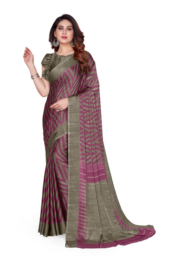 Chiffon Leheriya Saree